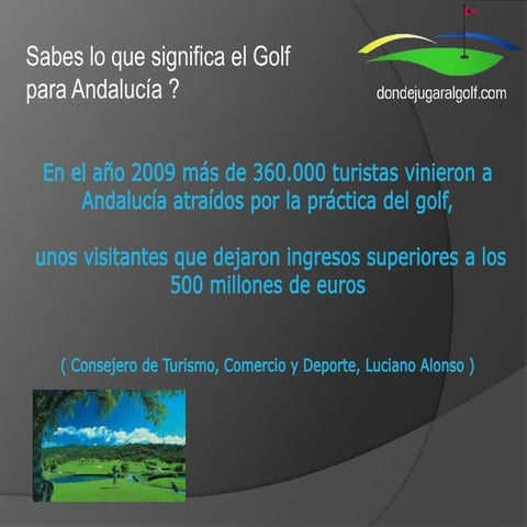 Presentación para empresas   dondejugaralgolf