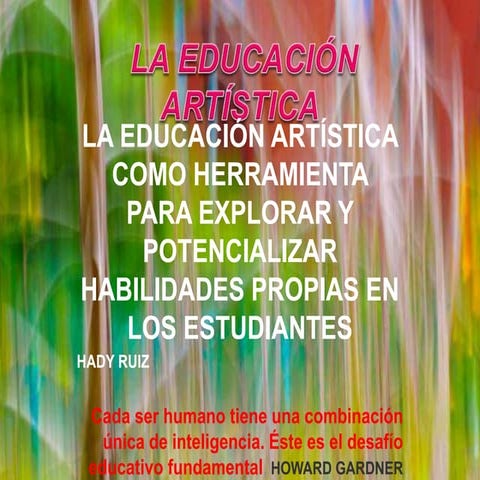 Educación artística como herramienta