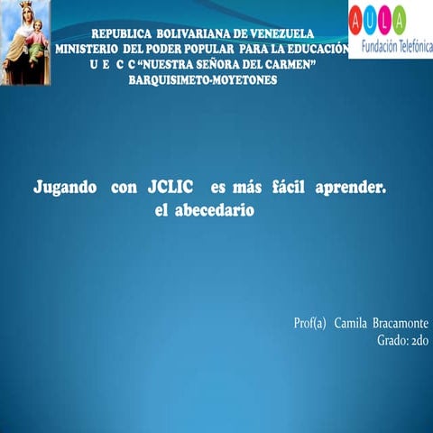 Presentación  tarea de jclic