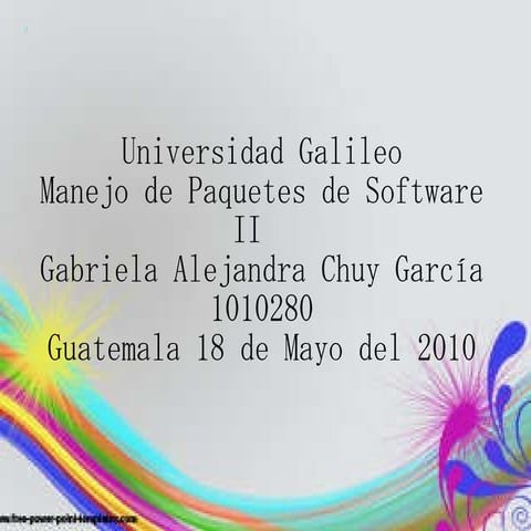 Presentación parcial