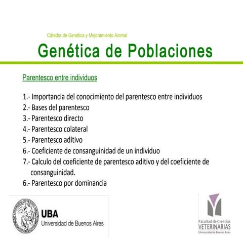 5 Parentesco entre indivios