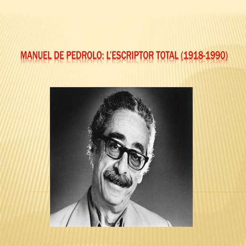 Presentació Manuel de Pedrolo  sant jordi 2018