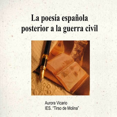 Presentación poesía postguerra