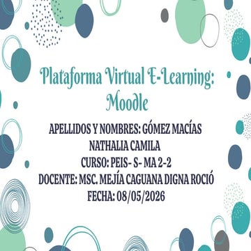 Comprehensive Overview of Moodle as a Virtual E-Learning Platform | PDF