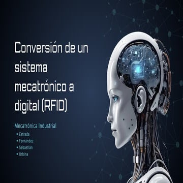 Presentación proyecto de inteligencia artificial tecnológico futurista celest...