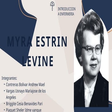 MYRA ESTRIN LEVINE.............................