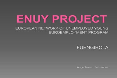 Presentación proyecto enuy ingles