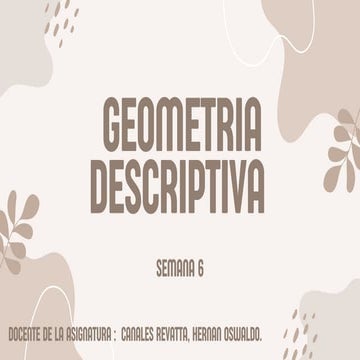 GEOMETRIA DESCRIPTIVA                          ,