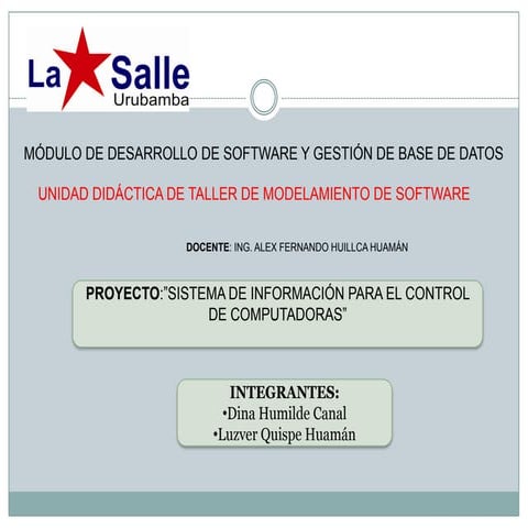 Presentación proyecto sicc