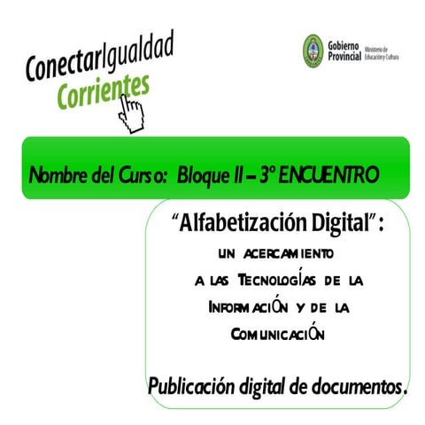 Presentación publicación digital de documentos