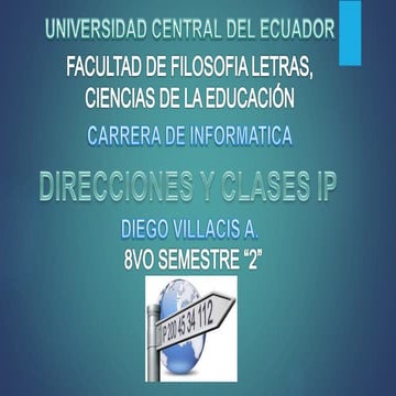 DIRECCIONES Y CLASES IP