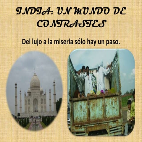 India: un mundo de contrastes