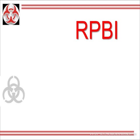 Manejo correcto de RPBI en Enfermeria NOM 087 | PPTX
