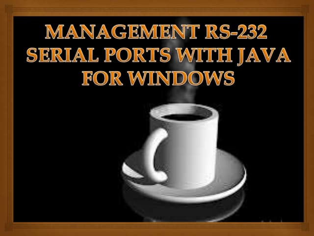 Presentación rs232 java