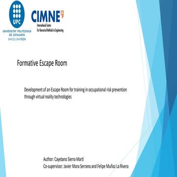 Cayetano Sierra Martí, "Development of a framework to create training content...