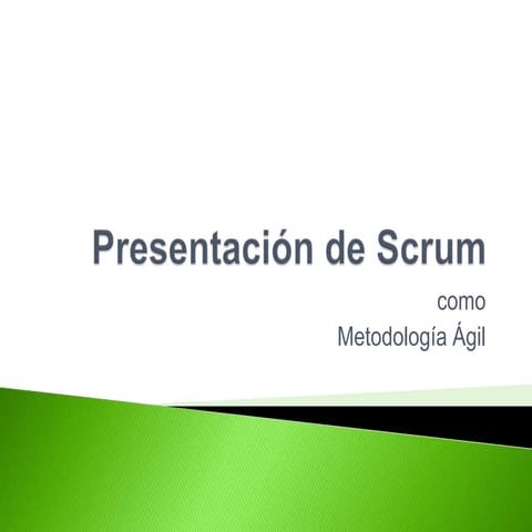 Presentación de Scrum en 15 mins