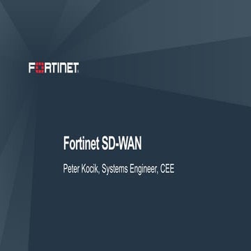presentación Secure SD WAN FORTINET RESUMIDA