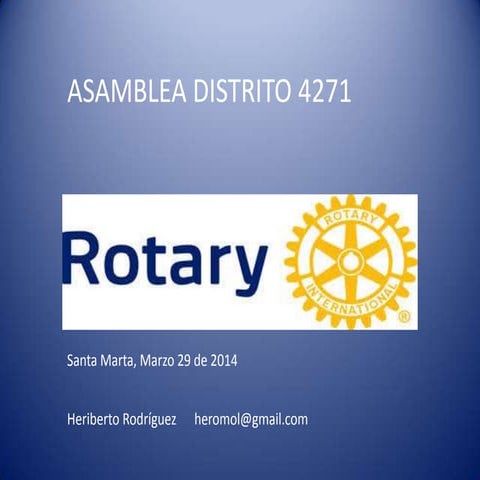 Rotary Distrito 4271 La secretaria en Rotary