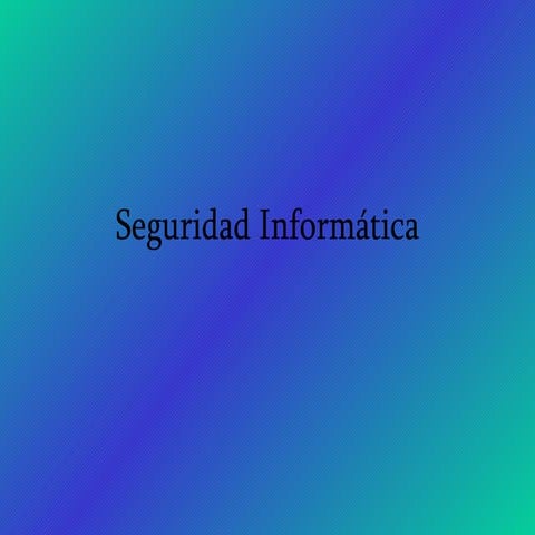 Presentación Seguridad En Internet