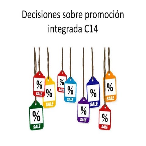 Decisiones sobre Promoción y Publicidad