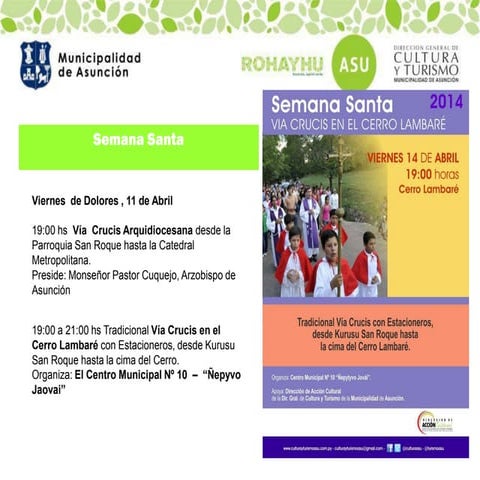Presentación del Calendario de  Semana Santa de la DGCT.
