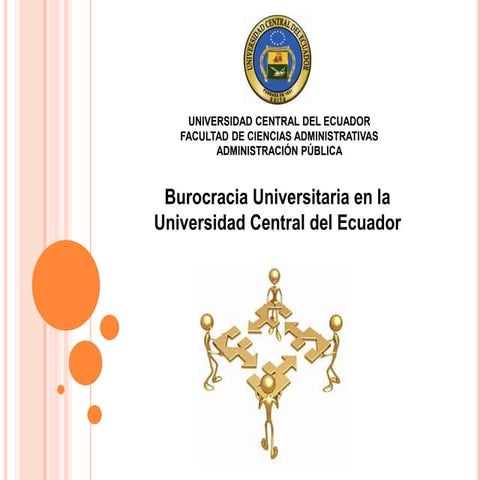 Presentación sicologia burocracia universitaria