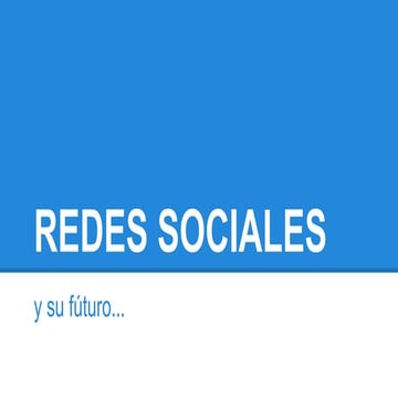 Redes sociales 