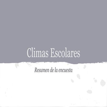 Climas Escolares