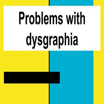 Dysgraphia