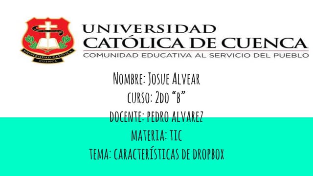 Caracteristicas de Dropbox (Ventaja...