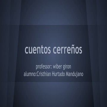 cuentos cerreños