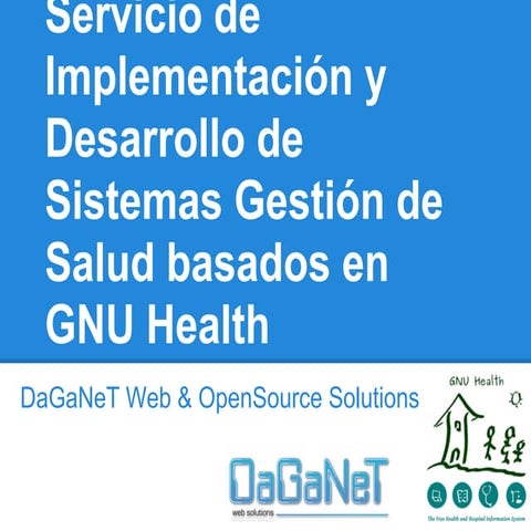 Presentación sistema de gestión médica gnu health