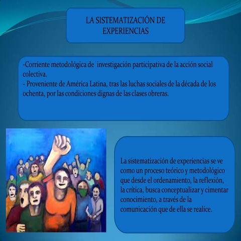 Presentación sistematización de experiencias.