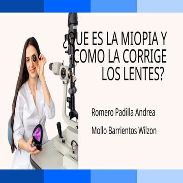 Presentación sobre la miopia.pptx univalle | PPTX