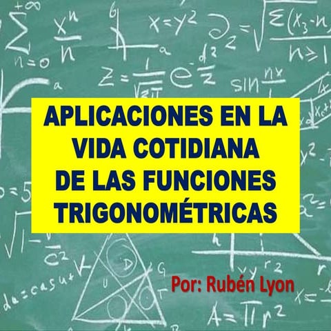Presentación sobre las aplicaciones en la vida cotidiana de las