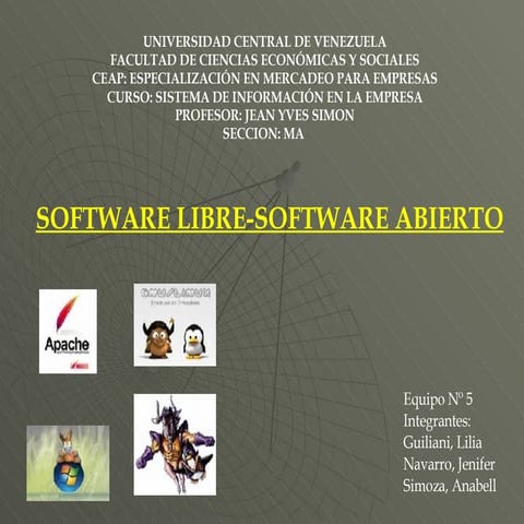 PresentacióN Sofware Libre Al 20 06 08