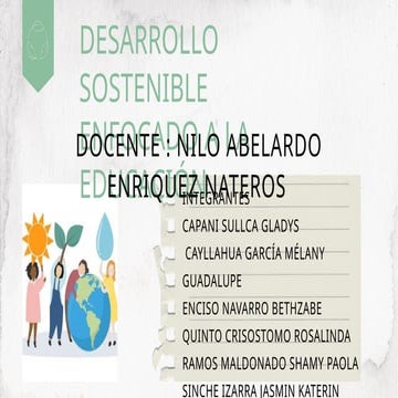 Escuela sostenible | PPTX