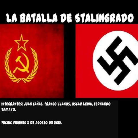 Presentación stalingrado