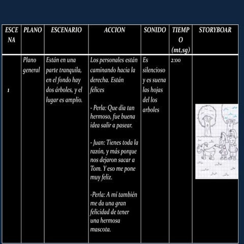 Presentación storyboar