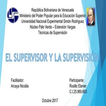 El supervisor y La supervision