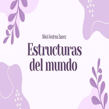 ESTRUCTURAS DEL MUNDO - TRABAJO DECIMO 2