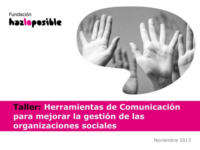 Taller herramientas de comunicación...