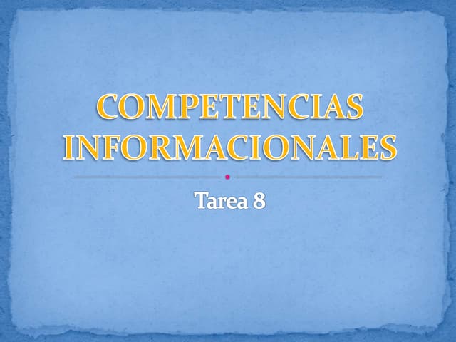Presentación tarea 8