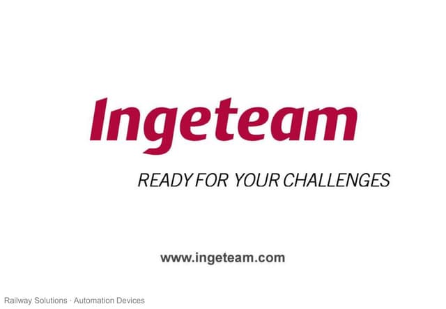 TCMS Presentation (Train Control & Monitoring Systems)