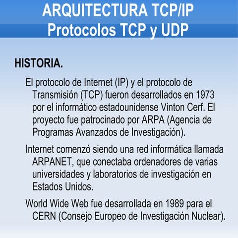 Presentación tcp y udp
