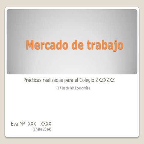 UD. DIDÁCTICA: Mercado Laboral