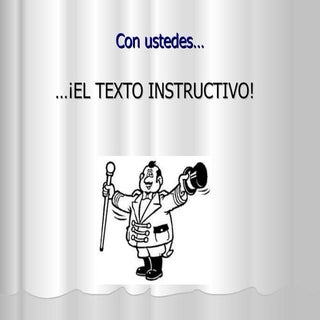 Presentación texto instructivo