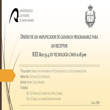 Diseño de un Amplificador de Ganancia Programable para un Receptor IEEE 802.1...