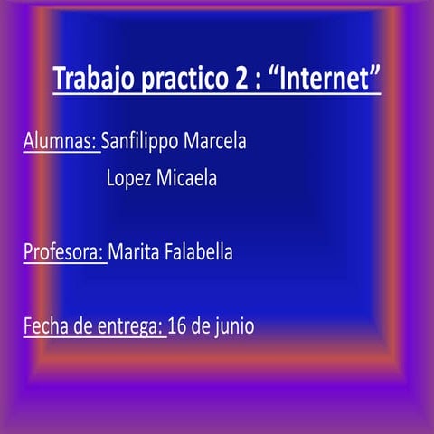 Trabajo practico "Internet"