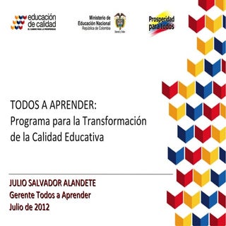 Presentación todos a aprender MEN